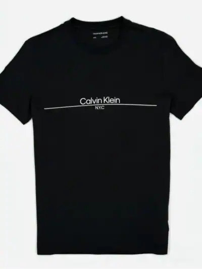 CALVIN KLEIN MEN'S T-SHIRT UNDERLINED LOGO