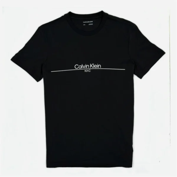 CALVIN KLEIN MEN'S T-SHIRT UNDERLINED LOGO