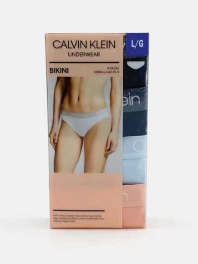 Calvin Klein 4 Pack Marled Logo Women Underwear