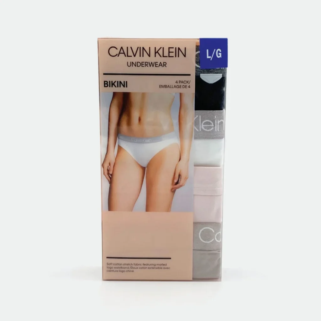 4 Pack Marled Logo Women Underwear - Calvin Klein