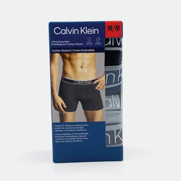 CALVIN KLEIN UNDERWEAR 4 PACK BOXER BRIEF - Image 5