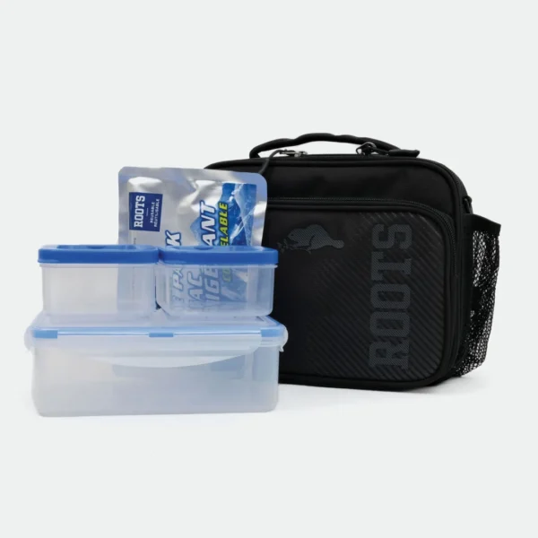 ROOTS - DELUXE INSULATED LUNCH BOX BAG 5 PIECE SET - Image 3