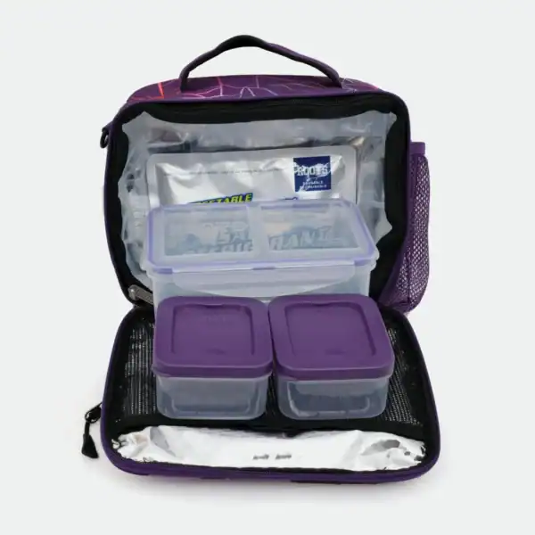 ROOTS - DELUXE INSULATED LUNCH BOX BAG 5 PIECE SET - Image 4