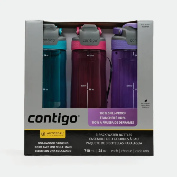 CONTIGO AUTO SEAL 3-PACK WATER BOTTLES - Image 2