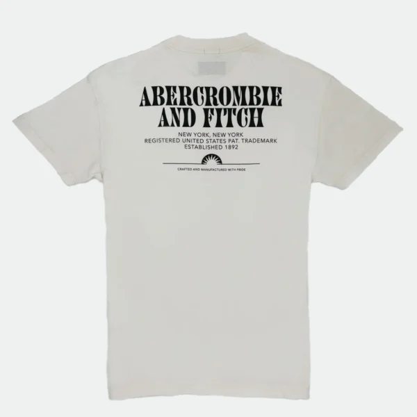 ABERCROMBIE & FITCH MEN T-SHIRT BIG LOGO BACK - Image 2