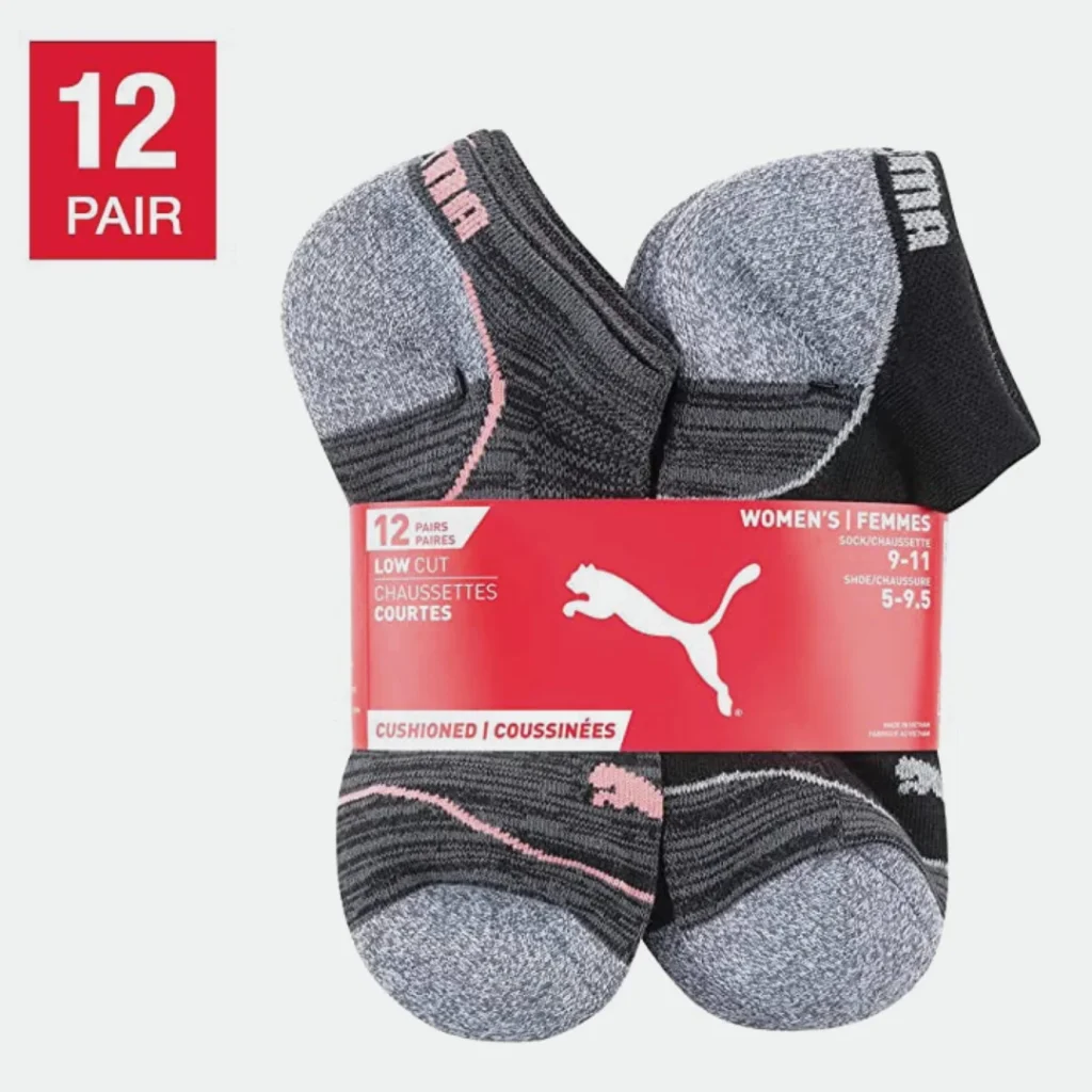 Women's Low Cut Athletic Socks 12Pack (6 - 12 Us) - Puma