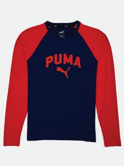 PUMA MEN LONG SLEEVE T-SHIRT BIG LOGO