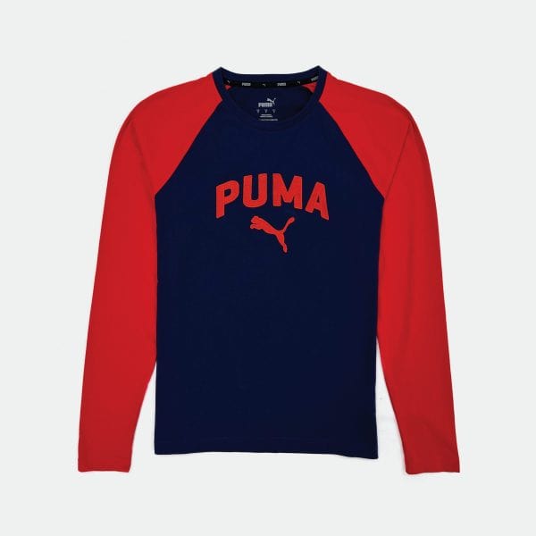 PUMA MEN LONG SLEEVE T-SHIRT BIG LOGO