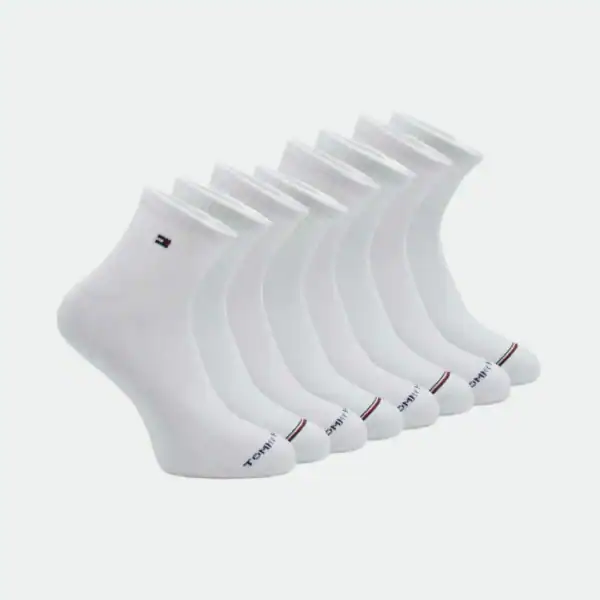 TOMMY HILFIGER MEN'S QUARTER CUT SOCKS 8 PAIRS (7-12 US) - Image 3