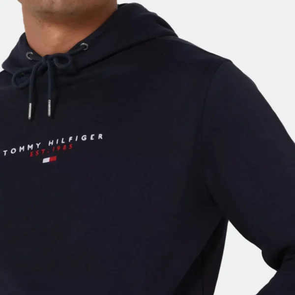 TOMMY HILFIGER MEN'S HOODIE SMALL FLAG LOGO - Image 2