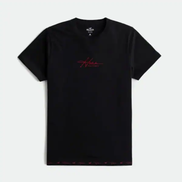 HOLLISTER MEN T-SHIRT LOGO HEM - Image 2