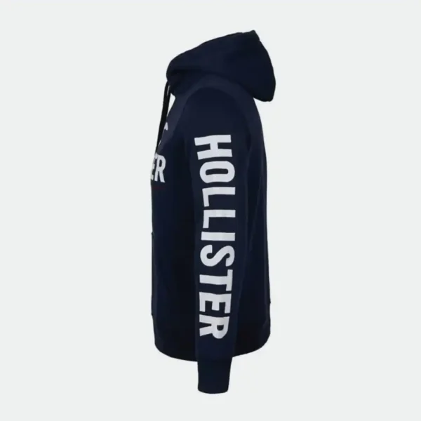 Hollister Men's Hooded Jacket Big Logo Print - Image 3