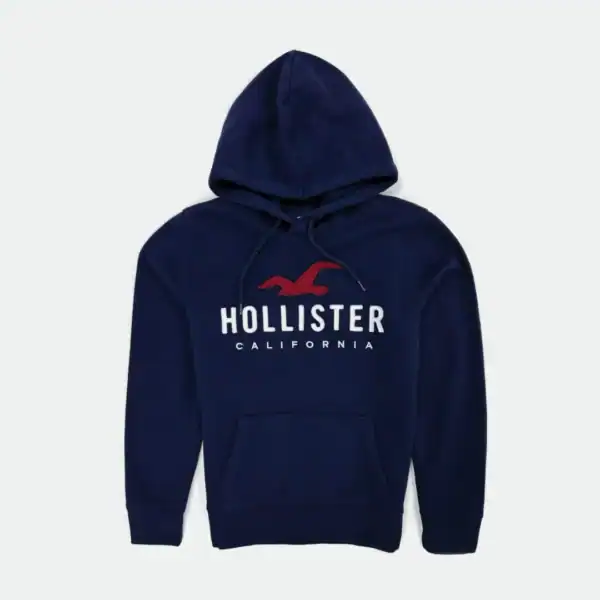 Hollister Men Hooded Sweatshirt Big Logo