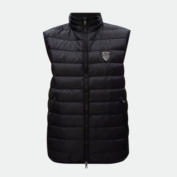 EA7 Emporio Armani Padded Logo Plaque Gilet Jacket - Image 3