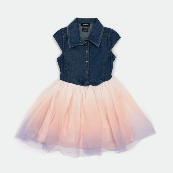 ZUNIE KIDS DENIM SHIRT DRESS