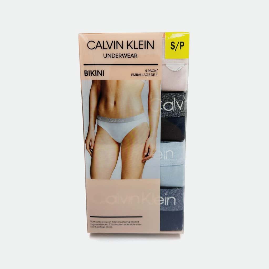 Womens 4 Pack Marled Logo Bikini - Calvin Klein