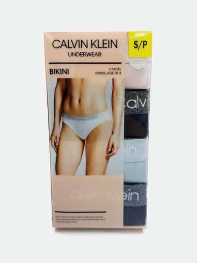 Calvin Klein Womens 4 Pack Marled Logo Bikini