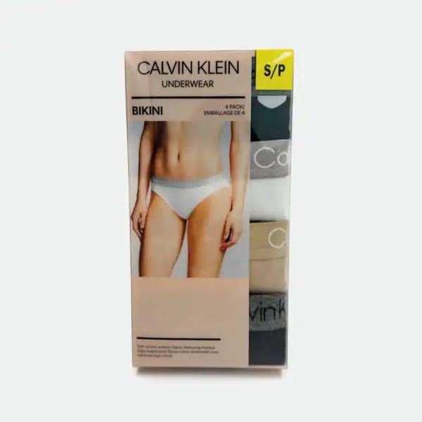 Calvin Klein Women's 4 Pack Marled Logo Bikini