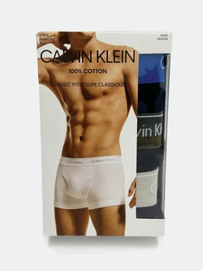 CALVIN KLEIN UNDERWEAR 3 PACK CLASSIC FIT TRUNKS