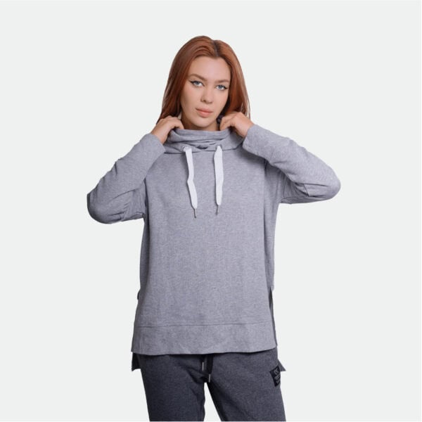 Calvin Klein Women's Long Neck Hoodie Sweatshirt - Image 2