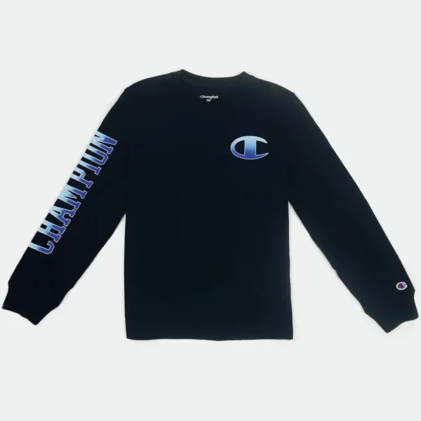 CHAMPION 2PC SET LONG SLEEVES & T-SHIRT FOR BIG BOYS - Image 2