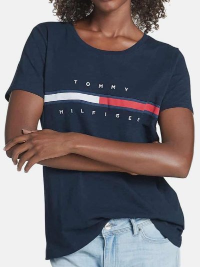 TOMMY HILFIGER WOMEN T-SHIRT GRAPHIC PRINT
