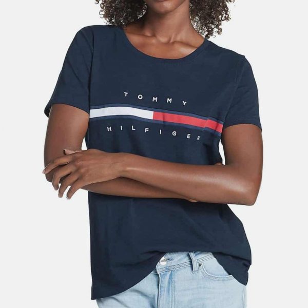 TOMMY HILFIGER WOMEN T-SHIRT GRAPHIC PRINT