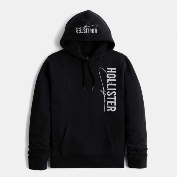 Hollister Men Hoodie Jacket Graphic Print