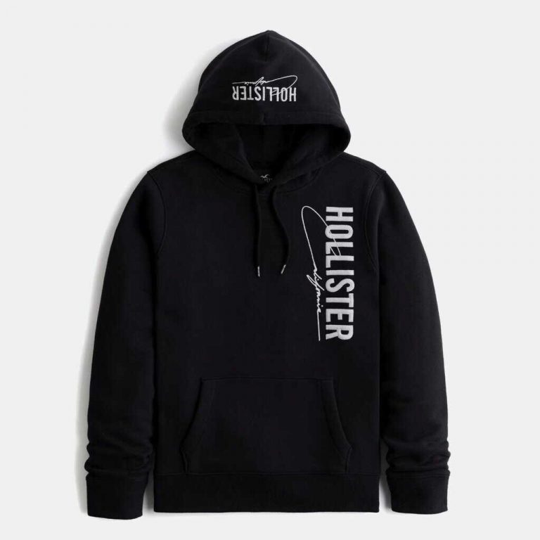 Hollister Men Hoodie Jacket Graphic Print