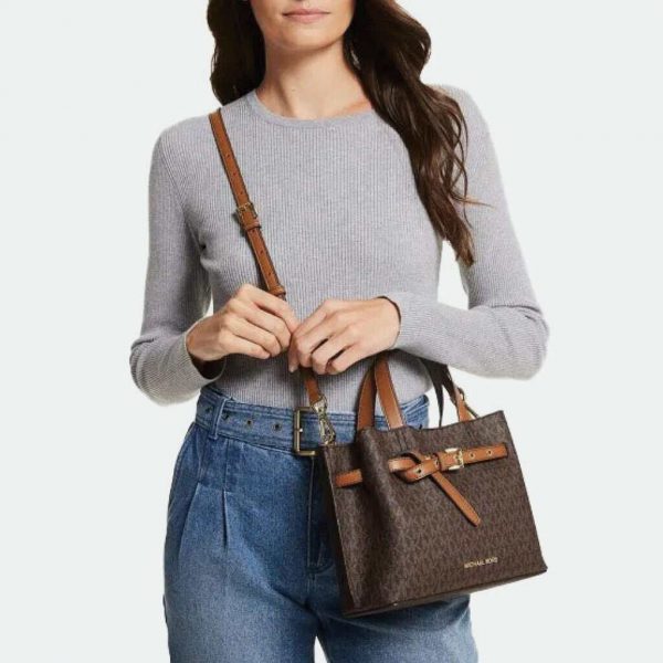 MICHAEL KORS EMILIA SMALL LOGO SATCHEL - Image 3
