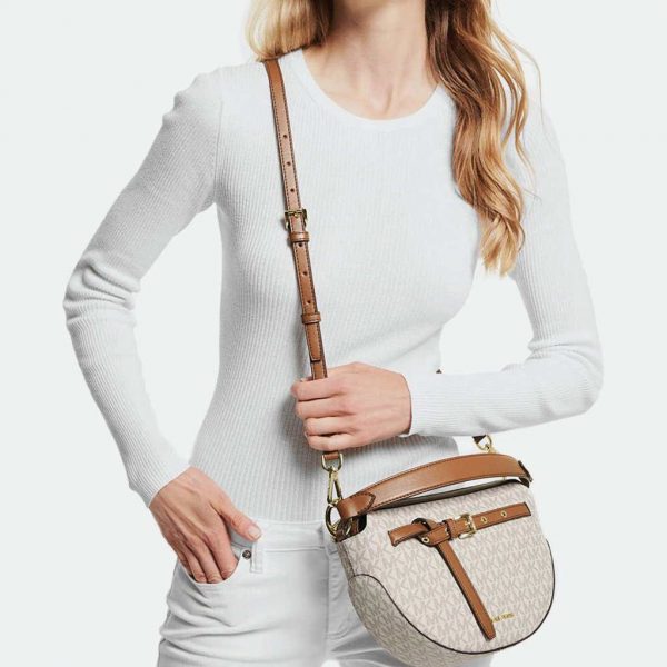 MICHAEL KORS EMILIA MEDIUM HALF MOON SHOULDER BAG - Image 3