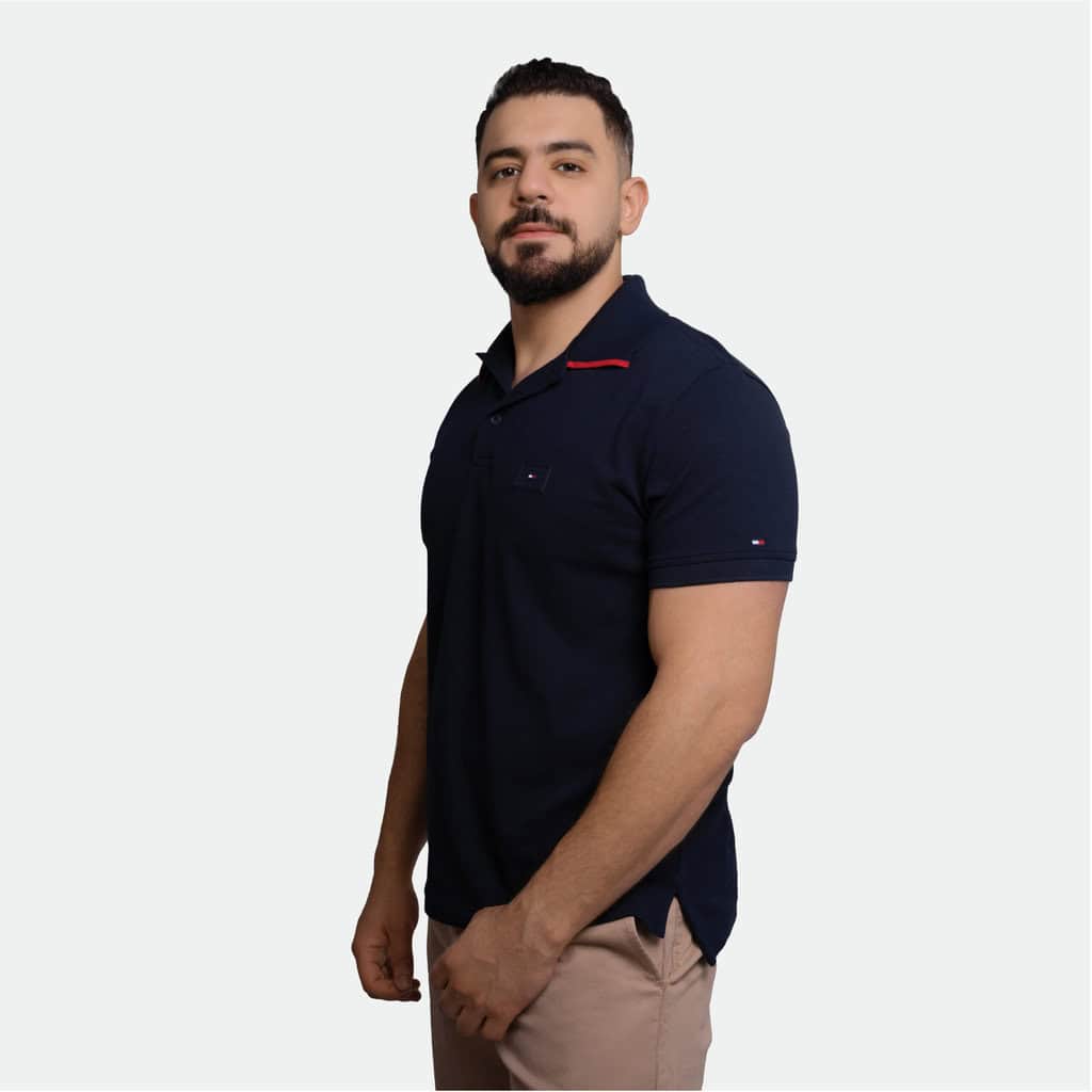Tommy Hilfiger Mens Polo Shirt Regular Fit - Patch logo 2 Tommy Hilfiger Mens Polo Shirt Regular Fit - Patch logo - Image 2