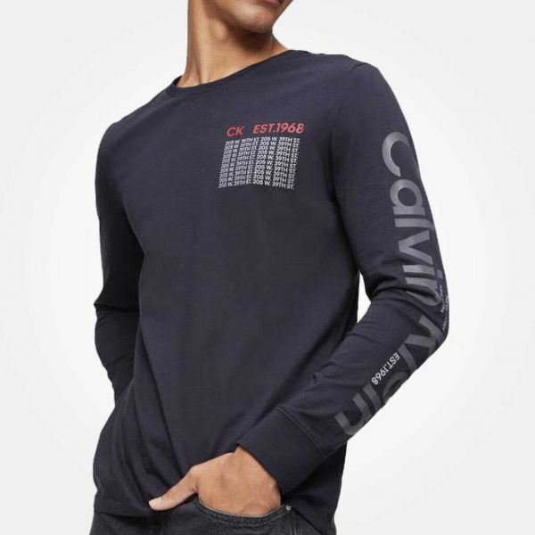CALVIN KLEIN MEN GRAPHIC PRINT LONG SLEEVE