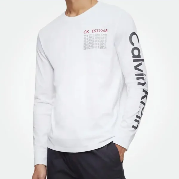 Calvin Klein Men's Multi 205 CK Logo Long Sleeve Sweatshirt