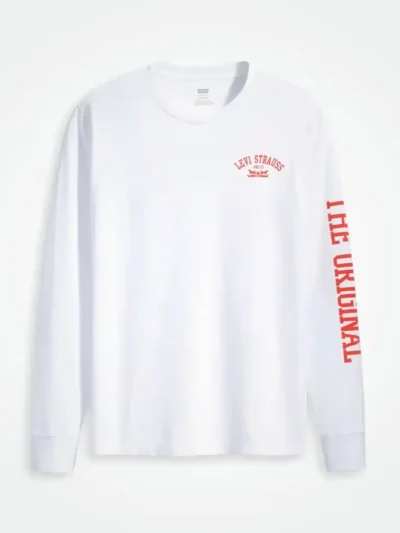 LEVI'S WOMEN'S LONG SLEEVE SHIRT SMALL PRINT LOGO