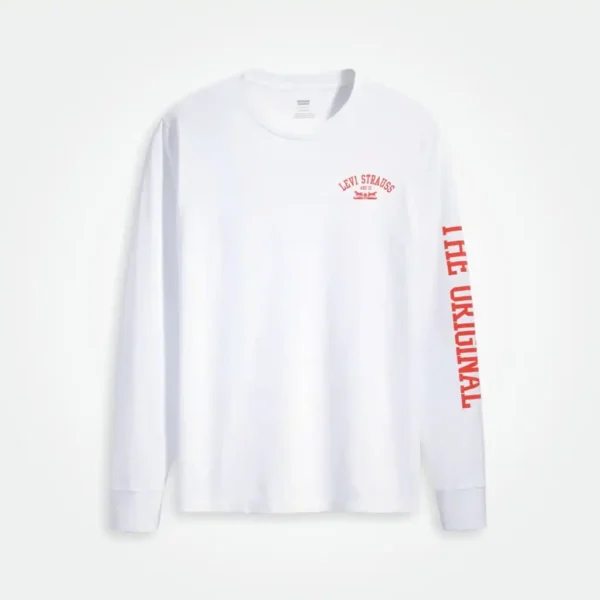 LEVI'S WOMEN'S LONG SLEEVE SHIRT SMALL PRINT LOGO