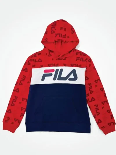 Fila Big Boys Hoodie Sweatshirt Big Logo
