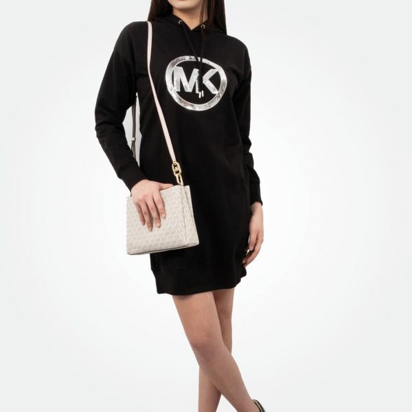 Michael Kors Dress Hoodie With Silver Sequin Logo