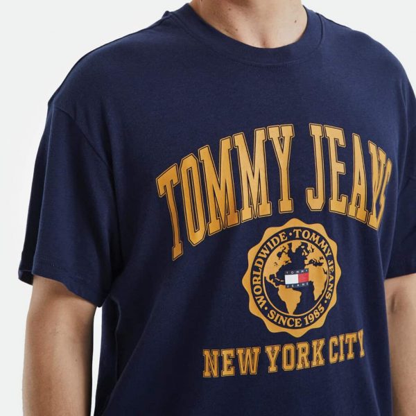 Tommy Jeans Mens Graphic Print Oversized T-shirt - Image 2