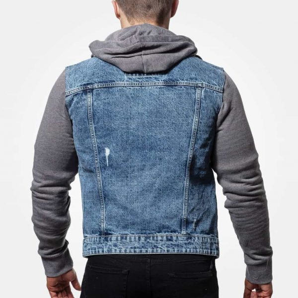 ONLY & SONS DENIM ONSCOIN HOOD TRUCKER JACKET - Image 2