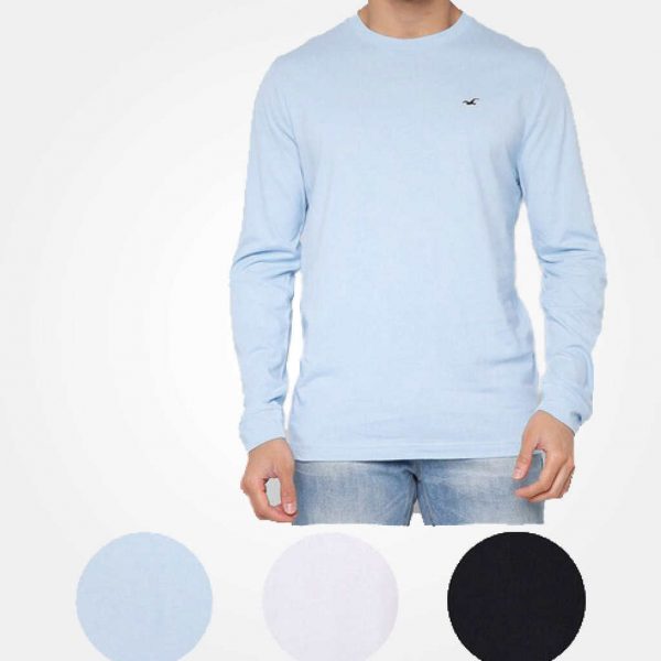 HOLLISTER MEN 3 PACK LONG SLEEVE SWEATSHIRT