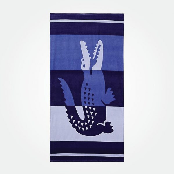 LACOSTE BEACH TOWEL LOGO