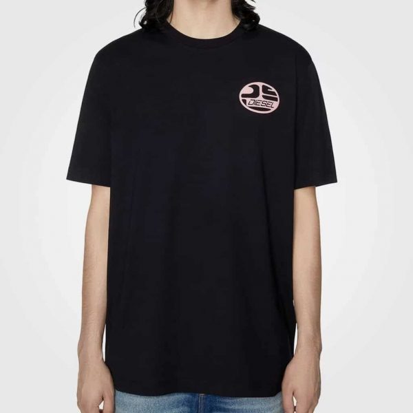 DIESEL MENS LOGO PRINT TSHIRT