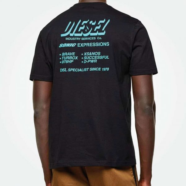 Diesel Men Small Graphic Print Tshirt - Image 3