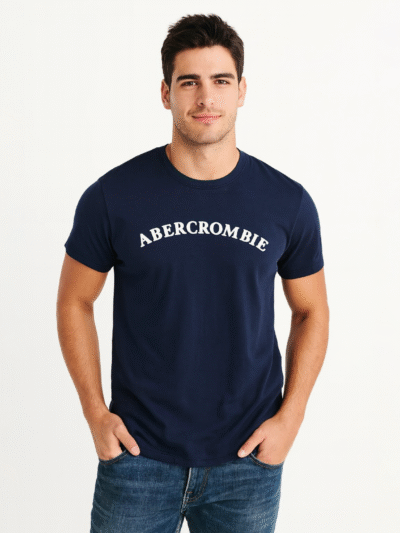 ABERCROMBIE & FITCH MEN TSHIRT APPLIQUE LOGO