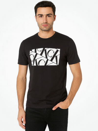 CALVIN KLEIN MEN'S MULTI MONOGRAM LOGO BOX T-SHIRT