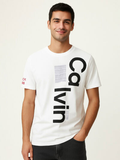 CALVIN KLEIN MEN T-SHIRT BIG GRAPHIC LOGO