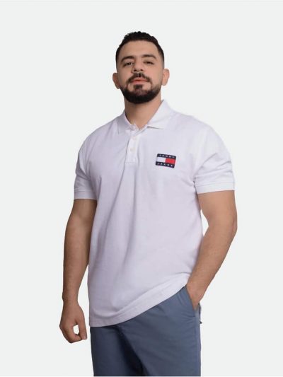 Tommy Hilfiger Men Polo Shirt Big Flag Logo