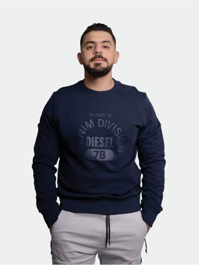 Diesel Mens Graphic Print Sweatshirt