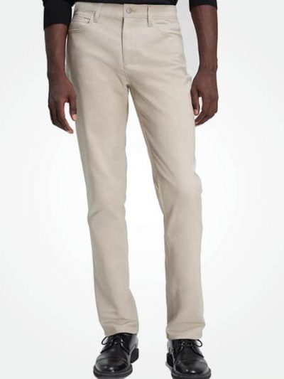CALVIN KLEIN MEN'S STRETCH FIVE POCKET CHINO